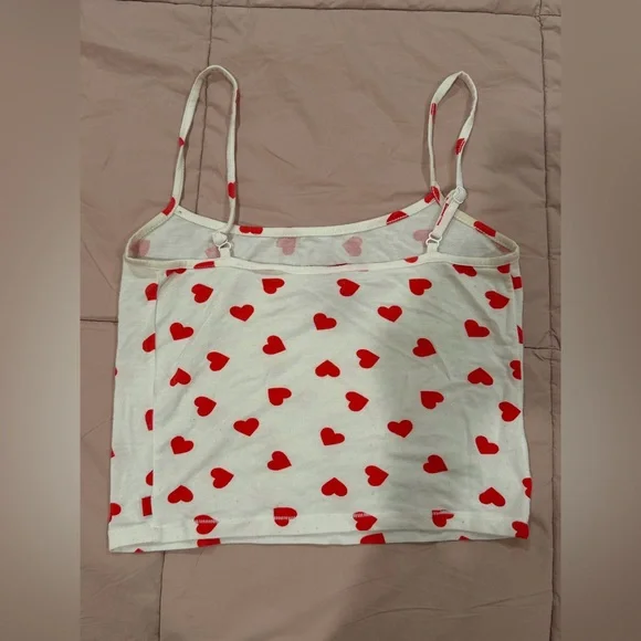 Skims old valentines day collection tank top with all hearts in size S - Picture 2 of 3